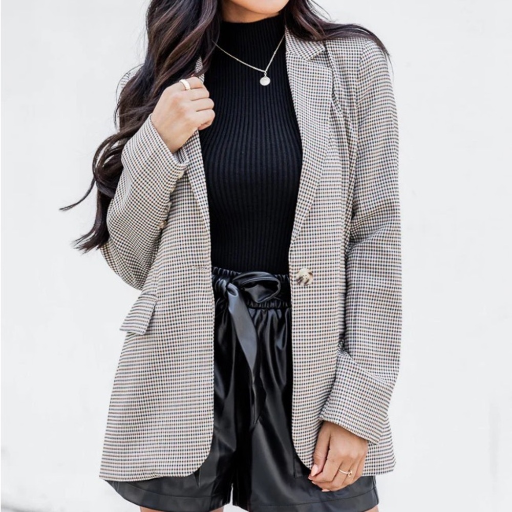 NWOT Plaid Blazer
